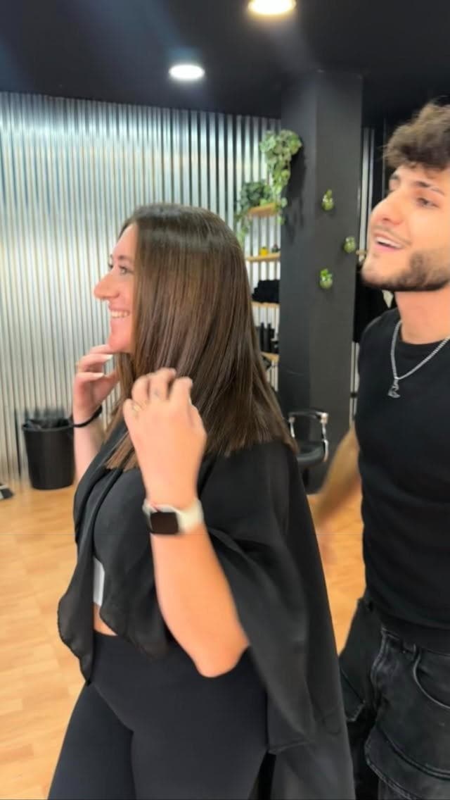 Long hair cut